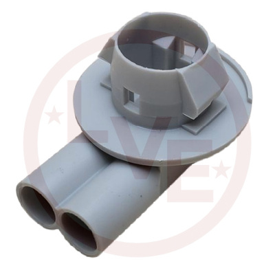 CONNECTOR 2 POS LAMP SOCKET WEDGE GRAY