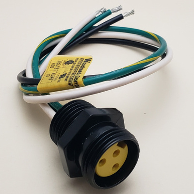CONNECTOR 3 POS MC FR 12&quot; 16/1 600V PVC CABLE