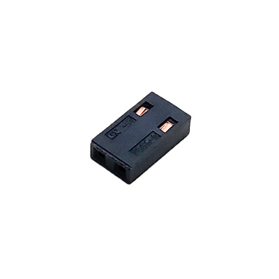 CONNECTOR 2 POS 2.54MM (.100&quot;) PITCH C-GRID SHUNT TERM HSG GOLD W/PIN STOP