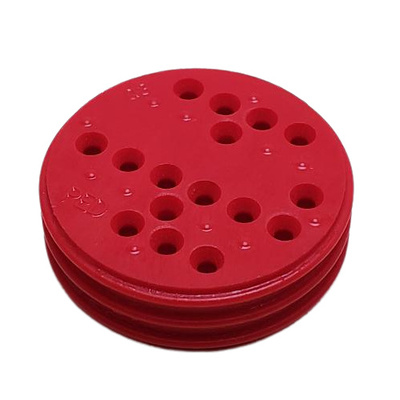CONNECTOR CABLE SEAL 14 POS RED SILICONE