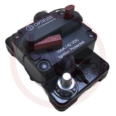 CIRCUIT BREAKER 100A 32V TYPE lll PUSH TO RESET PANEL MOUNT