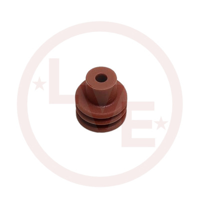 CONNECTOR CABLE SEAL 1 POS FEMALE TAN SILICONE