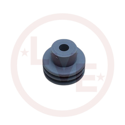CONNECTOR CABLE SEAL 1 POS FEMALE GRAY SILICONE