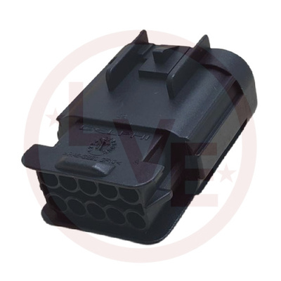 CONNECTOR 10 POS MALE METRI-PACK 150 SERIES BLACK PA6 ASM