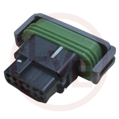 CONNECTOR 12 POS FEMALE MICRO-PACK 64 SERIES BLACK ASM