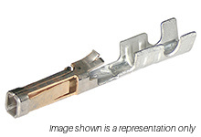 TERMINAL SL FEMALE 24-22 AWG .100P SOCKET TIN TAPE AND REEL