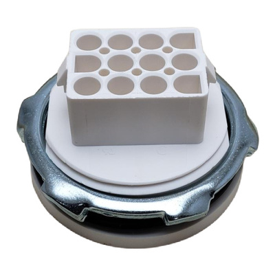 AMP 1604941-1 CONNECTOR 12 POS RECEPTACLE MALE/FEMALE HSG PNL MNT NYLON BULKHEAD