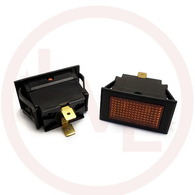 INDICATOR 14V AMBER INCAND 0.250: Q.C.TABS PNL MT LIGHT