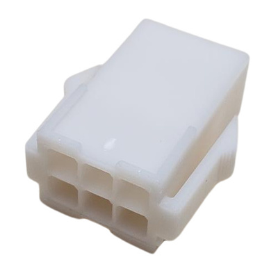 CONNECTOR PIN &amp; SOCKET 6 POS RECEPTACLE HSG NATURAL