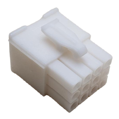 TE CONN 172170-1 CONNECTOR 12 POS PLUG HSG UNIV MATE-M-LOK NATURAL .163"P