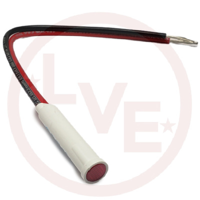 INDICATOR 28V RED LED 6" LEADS PNL MT LIGHT