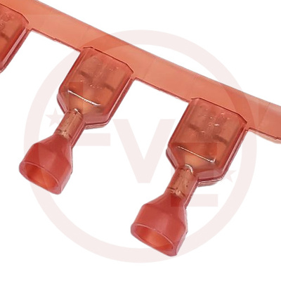 TE CONN 2-520263-2 TERMINAL QDC FEMALE 22-18 AWG .250 X .032 FULLY INSULATED RED TR