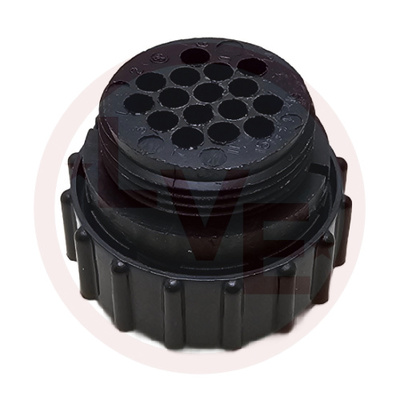 AMP 206037-1 CONNECTOR 16 POS PLUG HSG CPC SIZE 17 BLACK