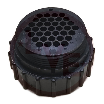 AMP 206150-1 CONNECTOR 37 POS PLUG HOUSING CPC SIZE-17 CBL COUPLING NUT BLACK