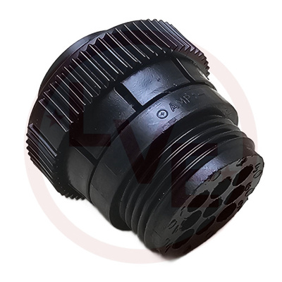 AMP 206708-1 CONNECTOR 9 POS RECEPTACLE HSG CPC (CIRCULAR PLASTIC) SIZE 13 BLACK