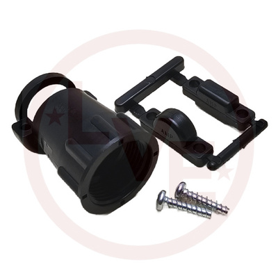 CONNECTOR 1 POS CABLE CLAMP CPC (CIRCULAR PLASTIC) SIZE 13 BLACK