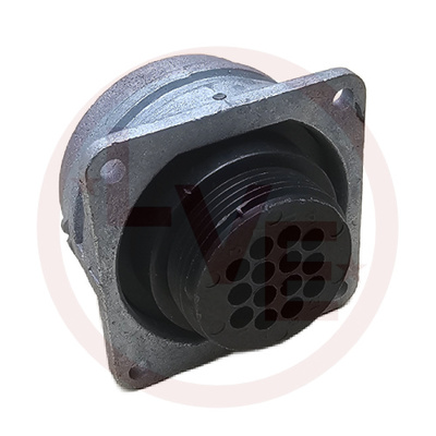 CONNECTOR 14 POS RECEPTACLE HSG CPC (CIRCULAR PLASTIC) SQUARE FLANGE SIZE 22 SILVER