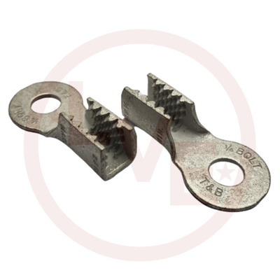 TERMINAL RING DRAGON TOOTH 14-10 AWG 1/4&quot; STUD NON-INSULATED