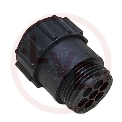 AMP 211400-1 CONNECTOR 7 POS PLUG HSG CPC (CIRCULAR PLASTIC) SIZE 13 BLACK