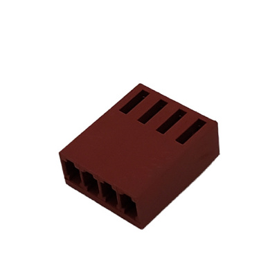 CONNECTOR HEADER RECEPTACLE 4 POS CRIMP TERMINAL HSG .100P