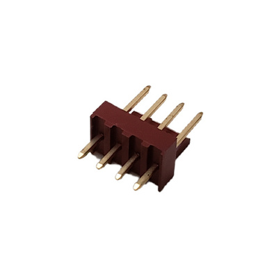 CONNECTOR SOLID HEADER 4 POS VERTICAL SINGLE ROW .100P
