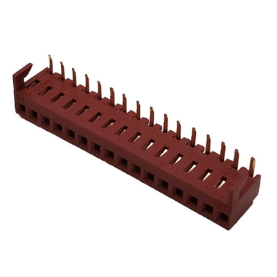 MOLEX 22-18-2161 CONNECTOR HEADER FFC/FPC 16 POS RECEPTACLE TOP ENTRY W/CAT EAR TERMINAL .100P