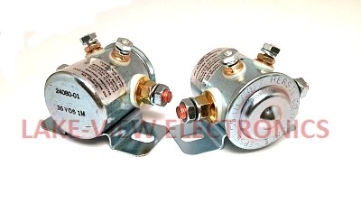 SOLENOID RELAY 36V 130 OHM CONT 4STUD UL