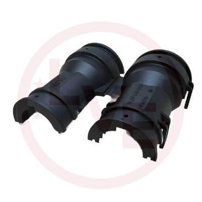 CONNECTOR BACKSHELL SIZE 18 STRAIGHT BLACK