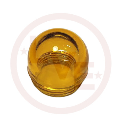 INDICATOR LENS CAP AMBER TRANSPARENT DOME