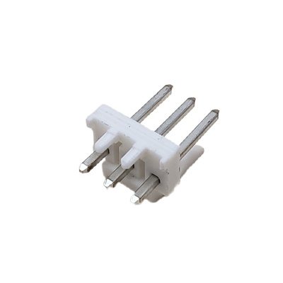 CONNECTOR SOLID HEADER 3 POS VERTICAL W/PRESS-FIT PLASTIC PEG .156P