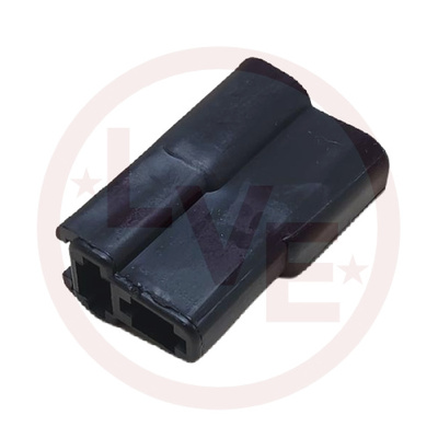 CONNECTOR 2 POS MALE 56 SERIES BLACK