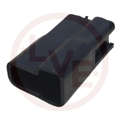 CONNECTOR 2 POS MALE 56 SERIES BLACK