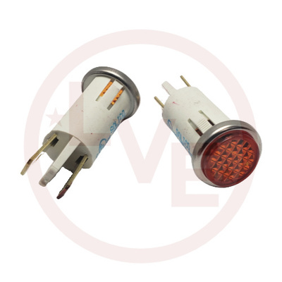 INDICATOR 28V AMBER LED .250&quot; Q.C. TABS PNL MT LIGHT
