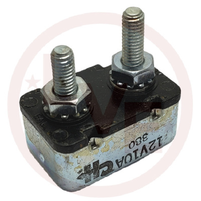 CIRCUIT BREAKER 10A 12VDC METAL CHASSIS MOUNT HN11