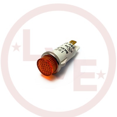 INDICATOR 28V AMBER INCANDESCENT .187&quot; TABS PANEL MOUNT