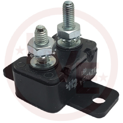 CIRCUIT BREAKER 25A 12VDC PUSH BUTTON RESET W/BRK