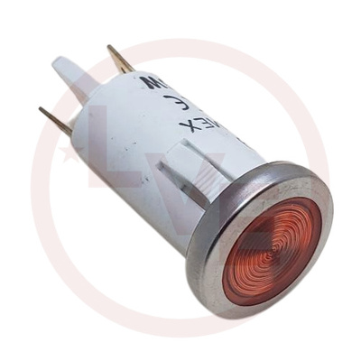 SOLICO 3052-3-12-62620 INDICATOR 250V AMBER NEON .187" TABS PNL MOUNT