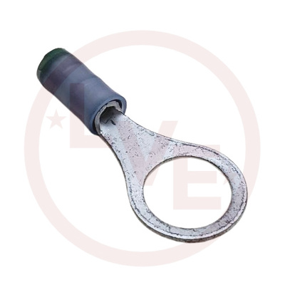TERMINAL RING 16-14 AWG 3/8" STUD INSULATED BLUE NYLON