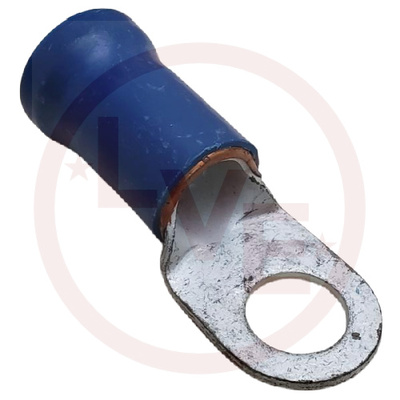 TERMINAL RING 1/0 AWG #1/2 INSULATED BLUE VINYL