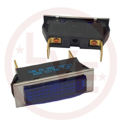 INDICATOR 250V BLUE NEON 0.250&quot; Q.C. TABS PNL LAMP
