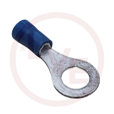 TERMINAL RING 16-14 AWG #1/4 STUD INSULATED BLUE PVC PLASTI-GRIP