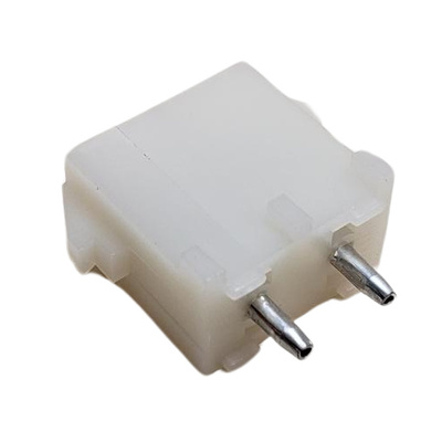 CONNECTOR HEADER 2 POS VERTICAL THROUGH HOLE .250&quot;P TIN NATURAL