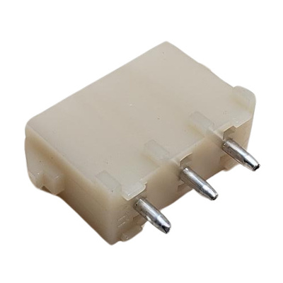 CONNECTOR HEADER 3 POS VERTICAL THROUGH HOLE .250&quot;P TIN NATURAL