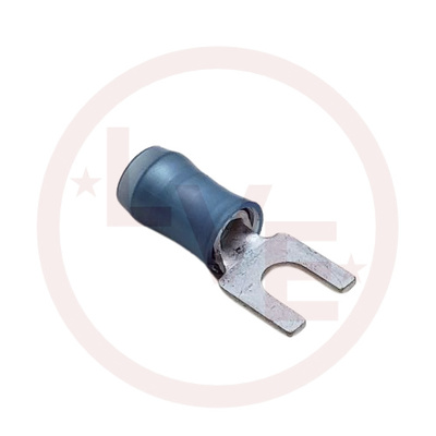 TERMINAL SPADE 16-14 AWG #6 STUD INSULATED BLUE