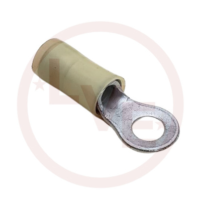 TERMINAL RING 12-10 AWG #10 STUD YELLOW NYLON