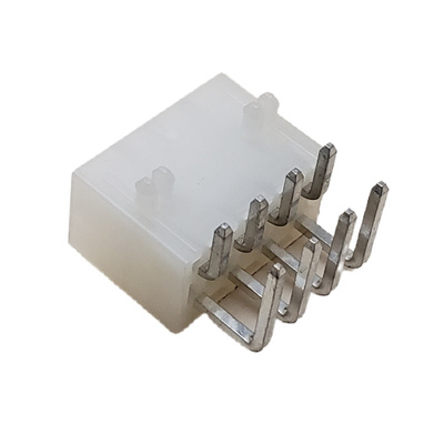 MOLEX 39-30-1080 CONNECTOR HEADER 8 POS MINI-FIT JR. RIGHT ANGLE DUAL ROW .165P