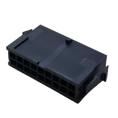 MOLEX 43020-1800 CONNECTOR HEADER 18 POS DUAL ROW MICRO-FIT 3.0 MALE PLUG HSG .118P