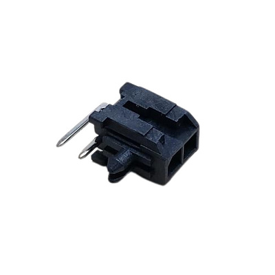 MOLEX 43045-0200 CONNECTOR HEADER 2 POS RIGHT ANGLE DUAL ROW RECEPTACLE HSG .118P