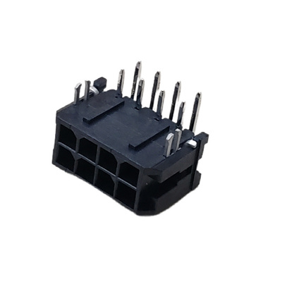 CONNECTOR HEADER 8 POS RIGHT ANGLE DUAL ROW RECEPTACLE HSG .118P