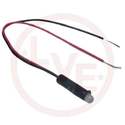 INDICATOR 14V BLUE LED 6&quot; LEADS PNL MT LIGHT
